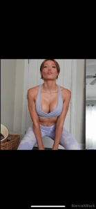 Almost popped out of this tight little sports bra