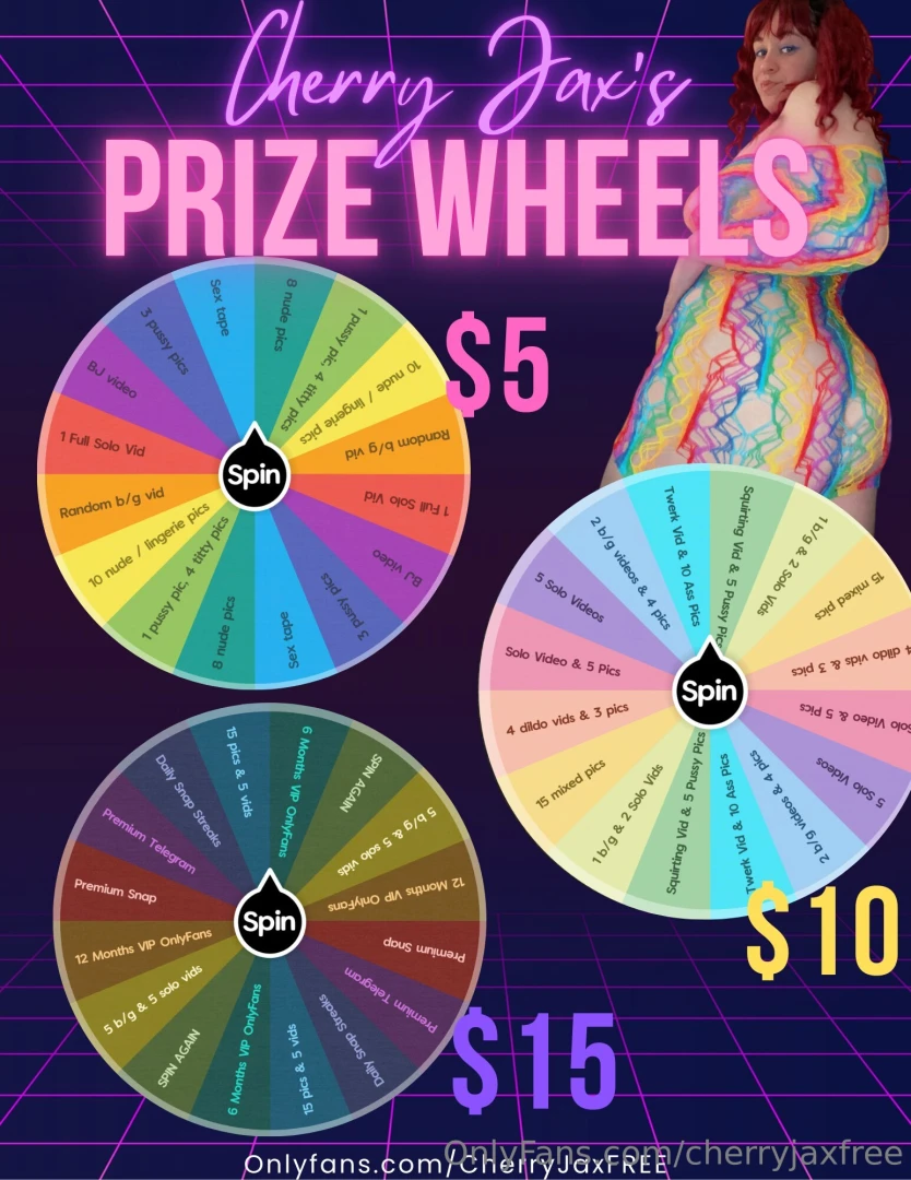 Spin to win mega prize wheels 3 surprise wheels to pick from win a hot 
