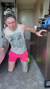 Morning workout is done but the shorts rubbed all the wrong spots