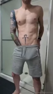 Water dripping down the body and playing just for you