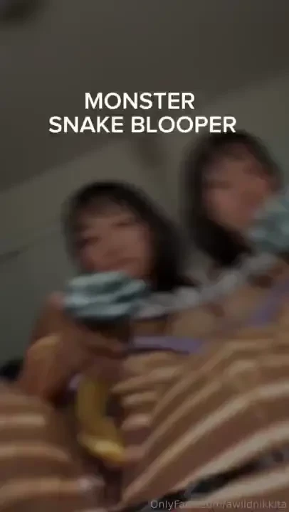 Long awaited monster snake vs nikkita blooper while recording the 