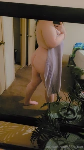 Fresh out of the shower but it was a little boring without you there