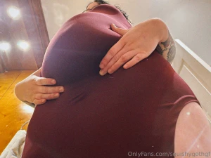 Look at how round and huge my tummy looks in this tight dress part 2