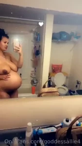 This was me right before i had my baby now he s here and it s kinda