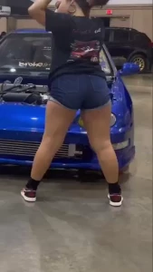 Acting up at the car shows