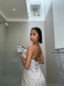 The best part of my morning a hot shower steam swirling around me and