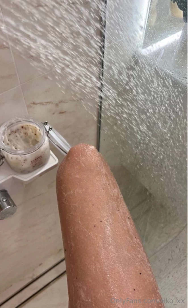 Showering scrubbing grooming is the best end to the day 