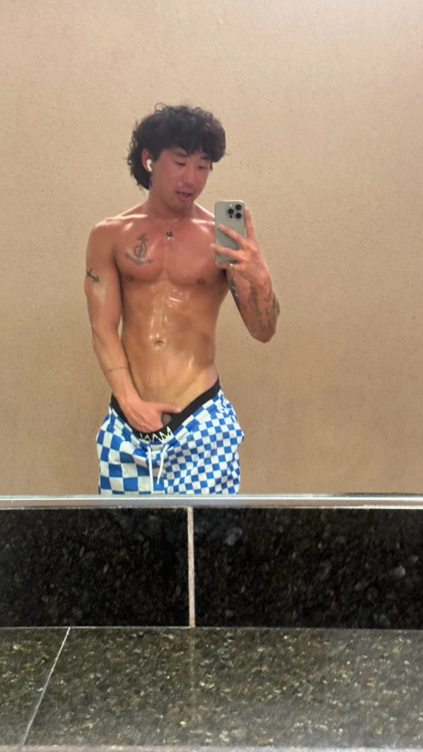 Gym got me all wet and ready all the time now it s time for a massage part 1 