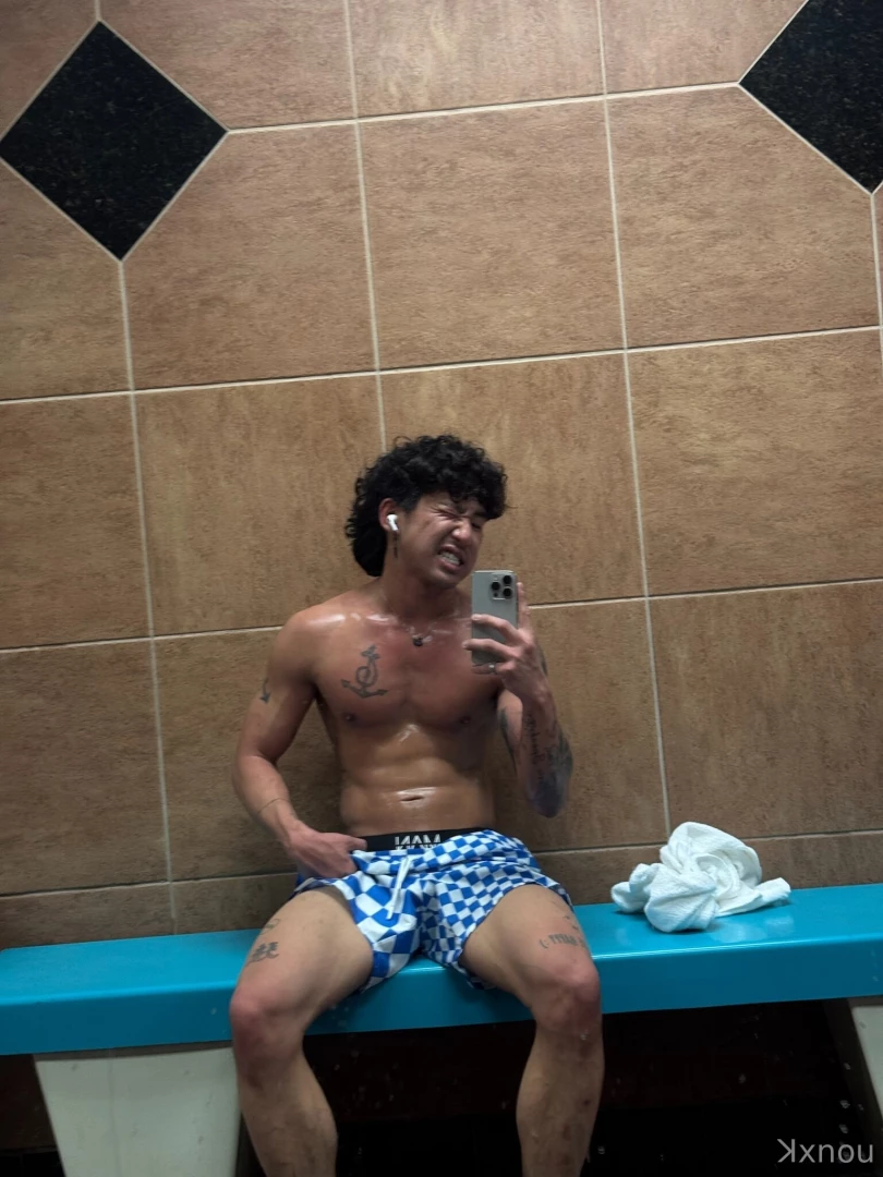 Gym got me all wet and ready all the time now it s time for a massage part 4 