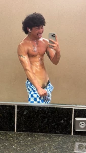 Gym got me all wet and ready all the time now it s time for a massage part 3