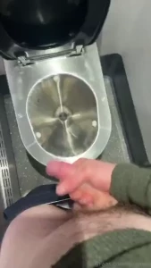 Train wank - was gonna cum but some lad tried to get in about 3 times