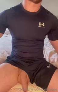 Benefits of a home work out - swinging my cock about between sets