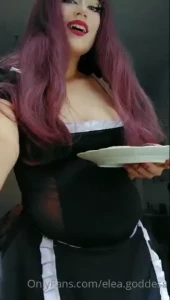 You hired a new maid to feed you but she slowly puts on weight and part 1