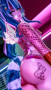 Rave racc dances up on you vr facetracking tattoos rave part 3