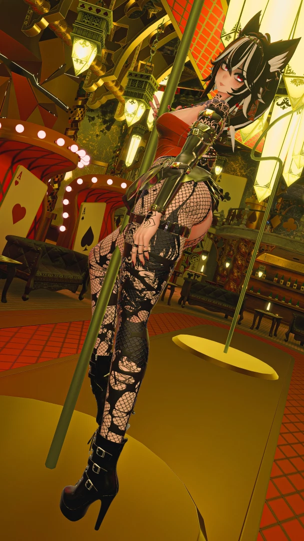 Vr facetracking tattoos dancer stripper tease part 4 