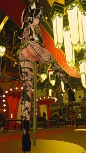 Vr facetracking tattoos dancer stripper tease part 1