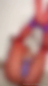 Fucking my wet pussy with my ankles tied with a footlong 12 inch dildo