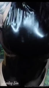 Imagine your hands on me feeling the tight smooth latex between us it