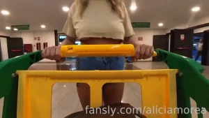 Boobs out at the grocery store let s go shopping i need some stuff and