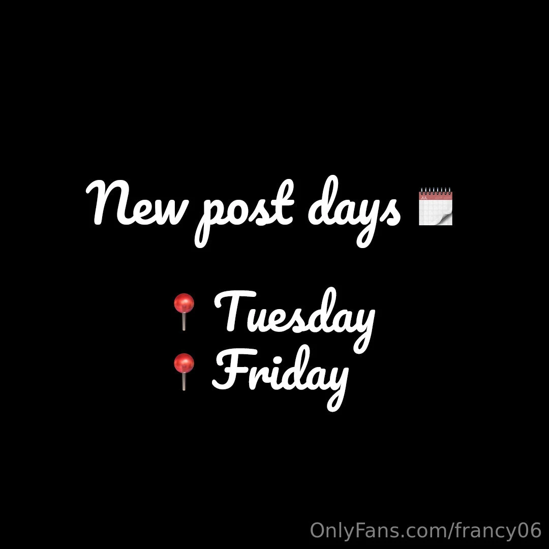 Mark your calendars i ll be posting new content on tuesdays and 