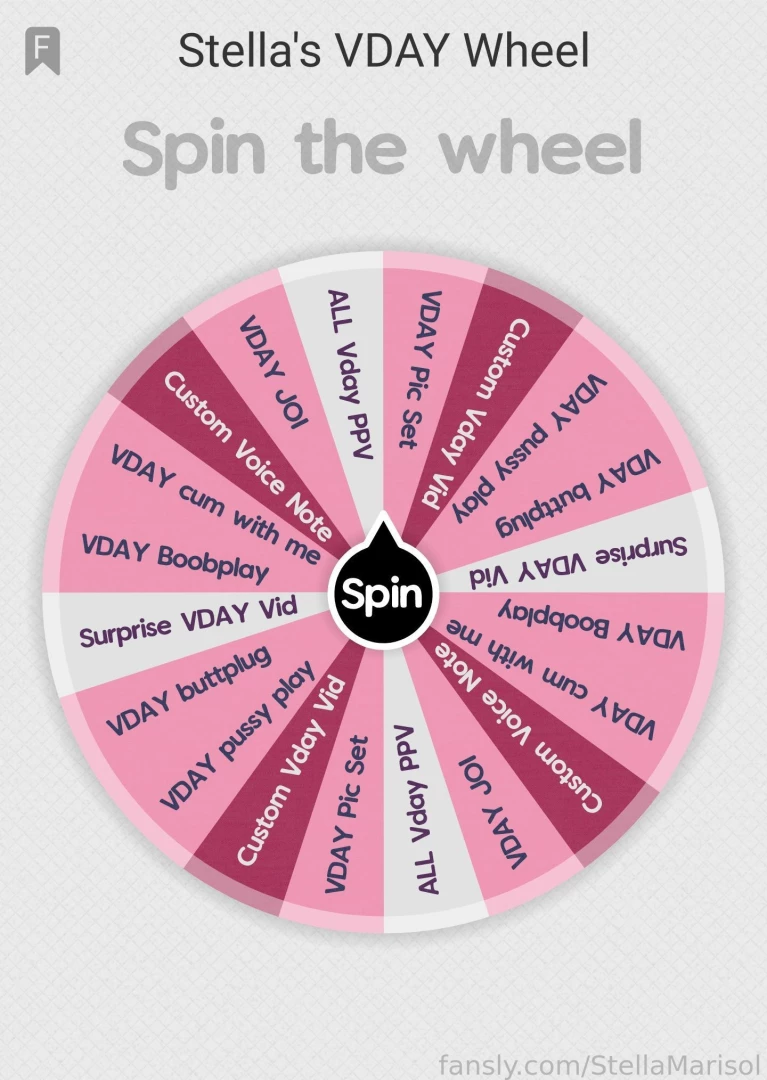 You can only win win extra naughty goodies 1 spin - 10 2 spins - 15 3 