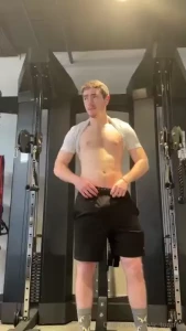 Almost got caught stripping in the gym would y all enjoy more naked