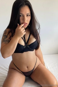 Do you like my black lingerie baby