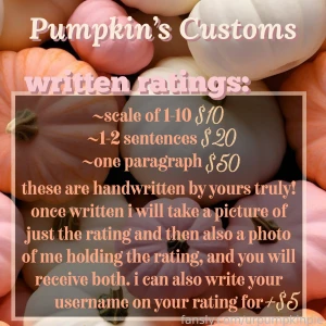 Here are my customs menus so you cuties can take a look and see if you part 3