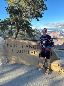 Christmas hike to the bottom of the grand canyon and back ended up