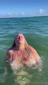 Private beach skinny dipping in maui