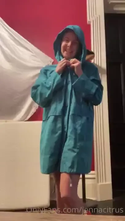 When the dog really has to be let outside and all you have to throw on 