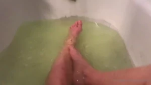 Teaser of tonight s 3 minute foot bush and boob bath time video tip 22