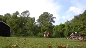 Raw and unedited footage of miah and maryj out at the farm