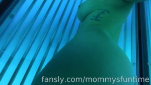 Tanning fun fyp tanning milf pawg boobs