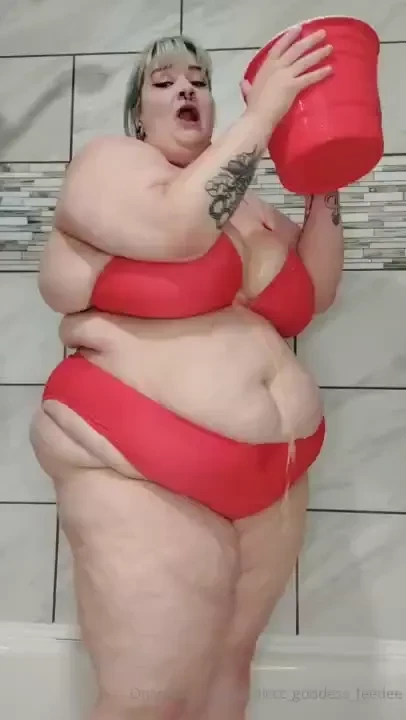 A massive bucket full of party punch vs a more massive 360lb goddess 