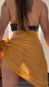 Putting on a little show for the hot yard workers