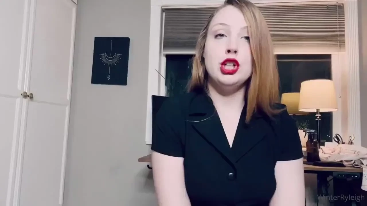 Naughty secretary solo amp joi stroke that cock 4 me amp then hit my 