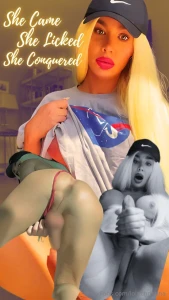 Wearing just a shirt red thong and my favorite cap i started slow