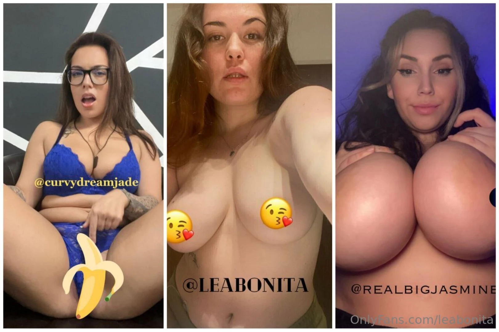 Have fun with us curvydreamjade leabonita realbigjasmine 