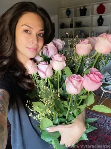 Flowers and chocolate the way to my xo