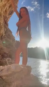 A sunset romance salty golden skin on our own little island somewhere part 1