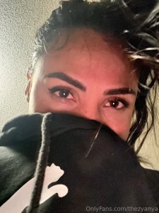 A little red-eyed a little mischievous what s on your mind