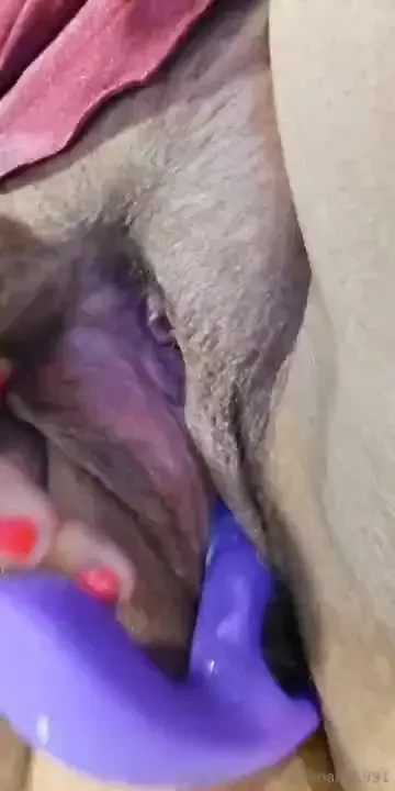 Felt so good to have my favorite vibrator again it always makes a mess part 1 