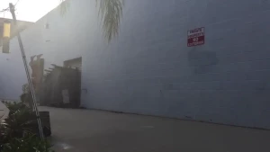 Naked hand stand skateboarding