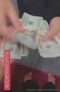 On his knees giving me my money like he should he had an absolute