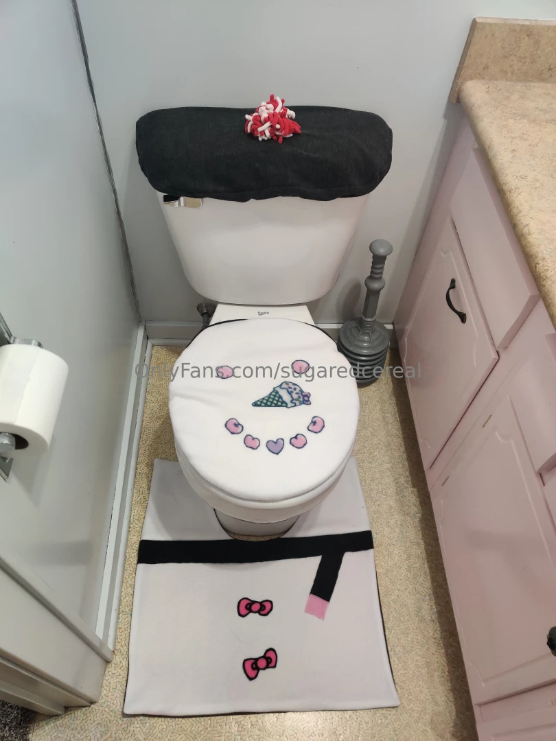 Used my old winter bathroom set to make a new one part 1 