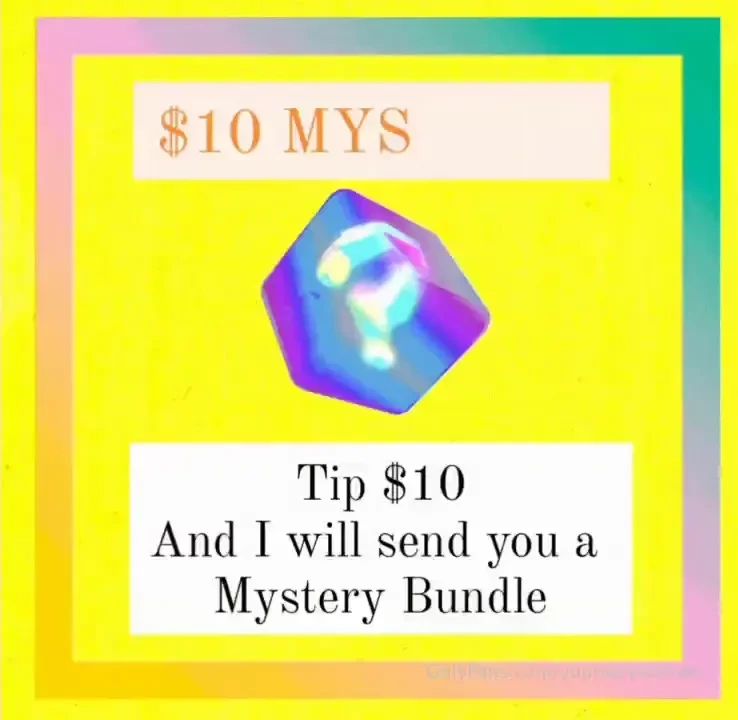 Tip 10 and ill send you a mystery bundle part 1 