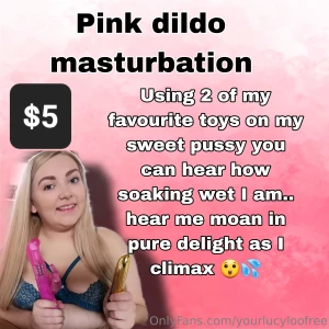 Using 2 of my favourite toys on my sweet pussy you can hear how