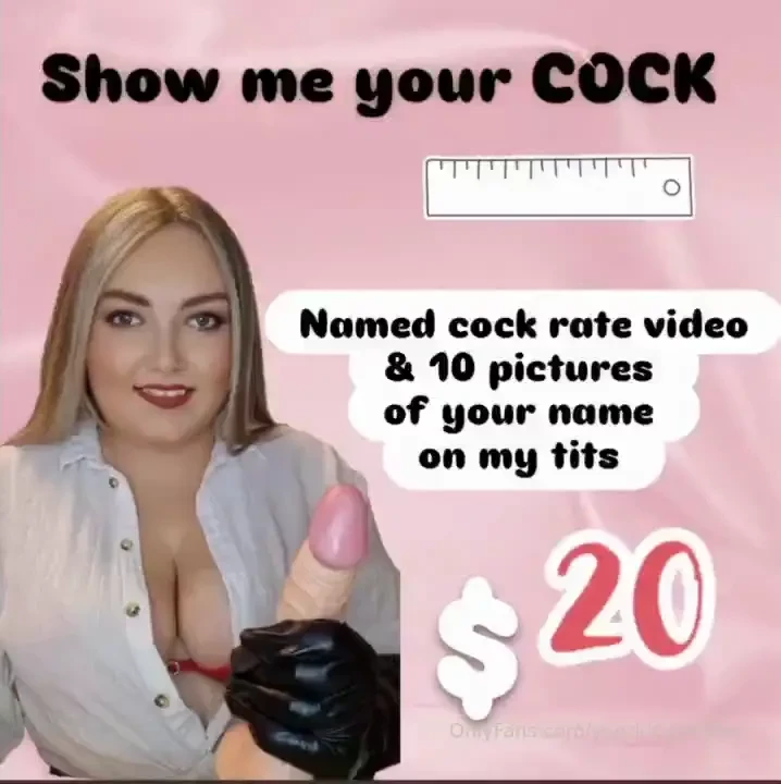 Get ya cock out tip 20 and youll get nbsp nbsp a naughty and named 
