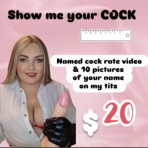 Get ya cock out tip 20 and youll get nbsp nbsp a naughty and named